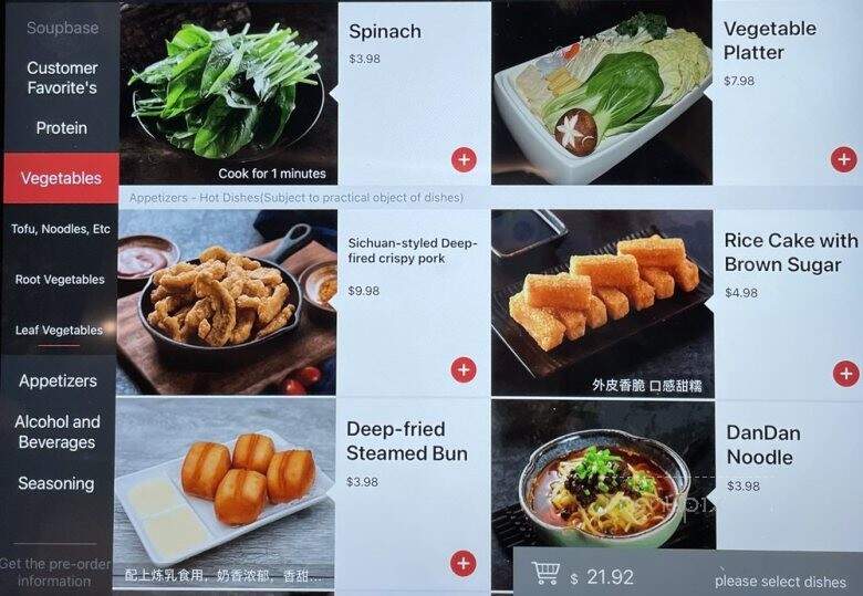 Haidilao Hot Pot - Frisco, TX menu_pic