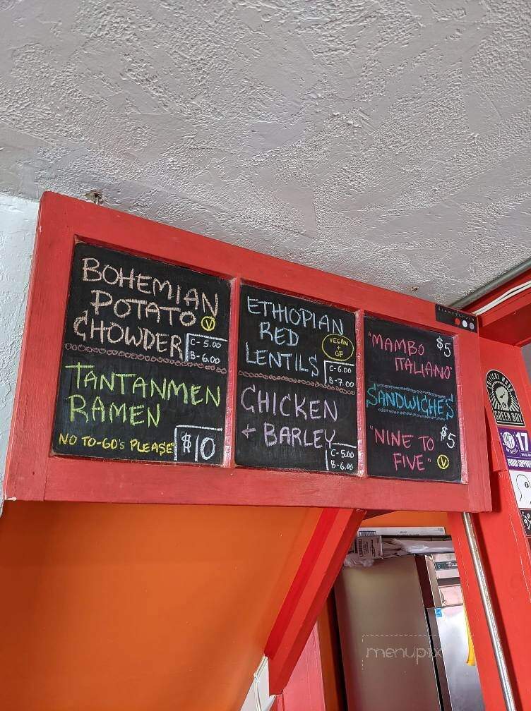 Czarnuszka Soup Bar - Ephraim, WI menu_pic