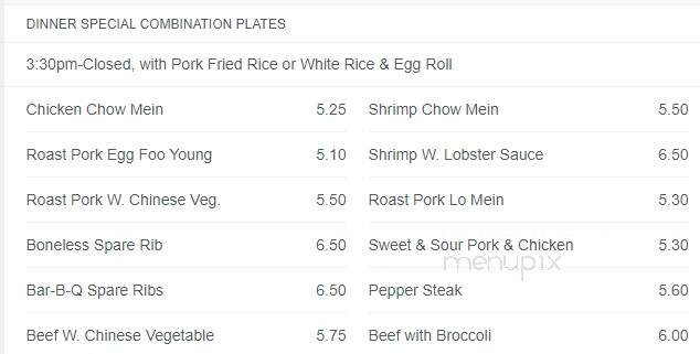 New Chinamen's Buffet - Colonial Heights, VA menu_pic