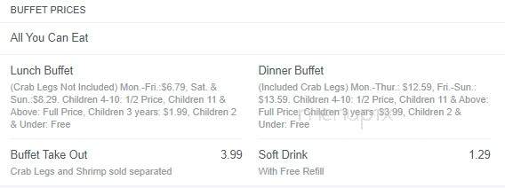 New Chinamen's Buffet - Colonial Heights, VA menu_pic