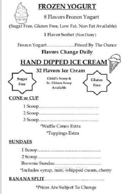 The Daily Scoop On Main - Shallotte, NC menu_pic