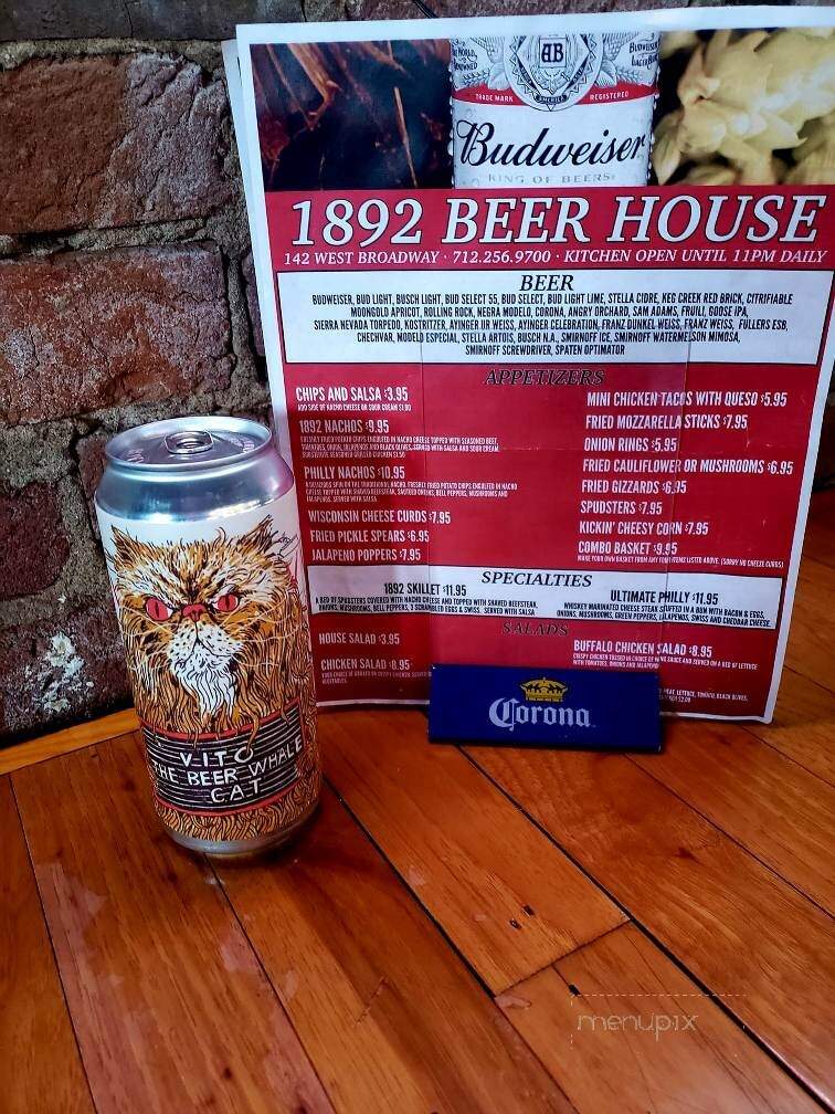 1892 German Bier Haus - Council Bluffs, IA menu_pic