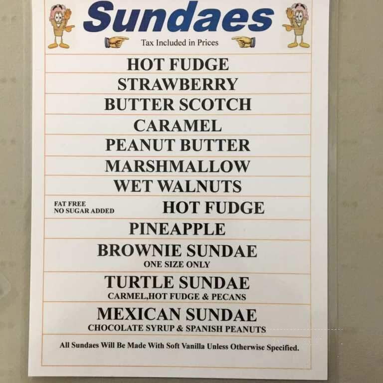 Lindy's Ice Cream Stop - Norwich, NY menu_pic