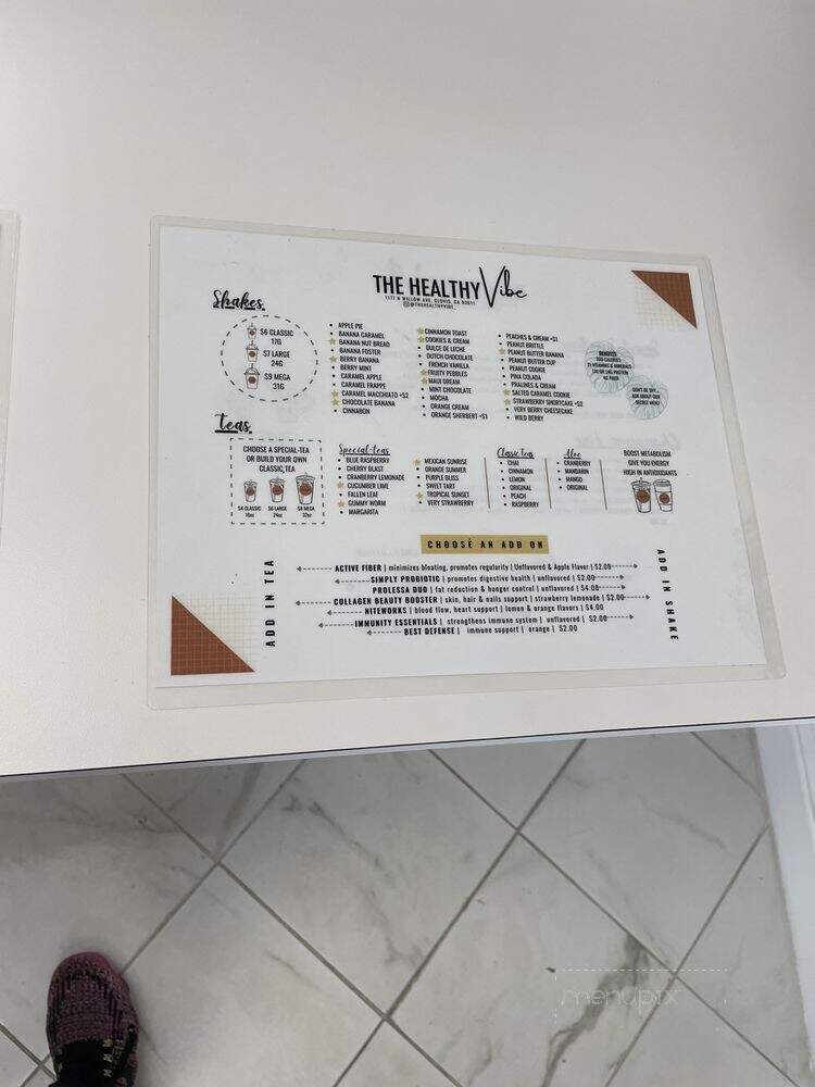 The Healthy Vibe - Clovis, CA menu_pic