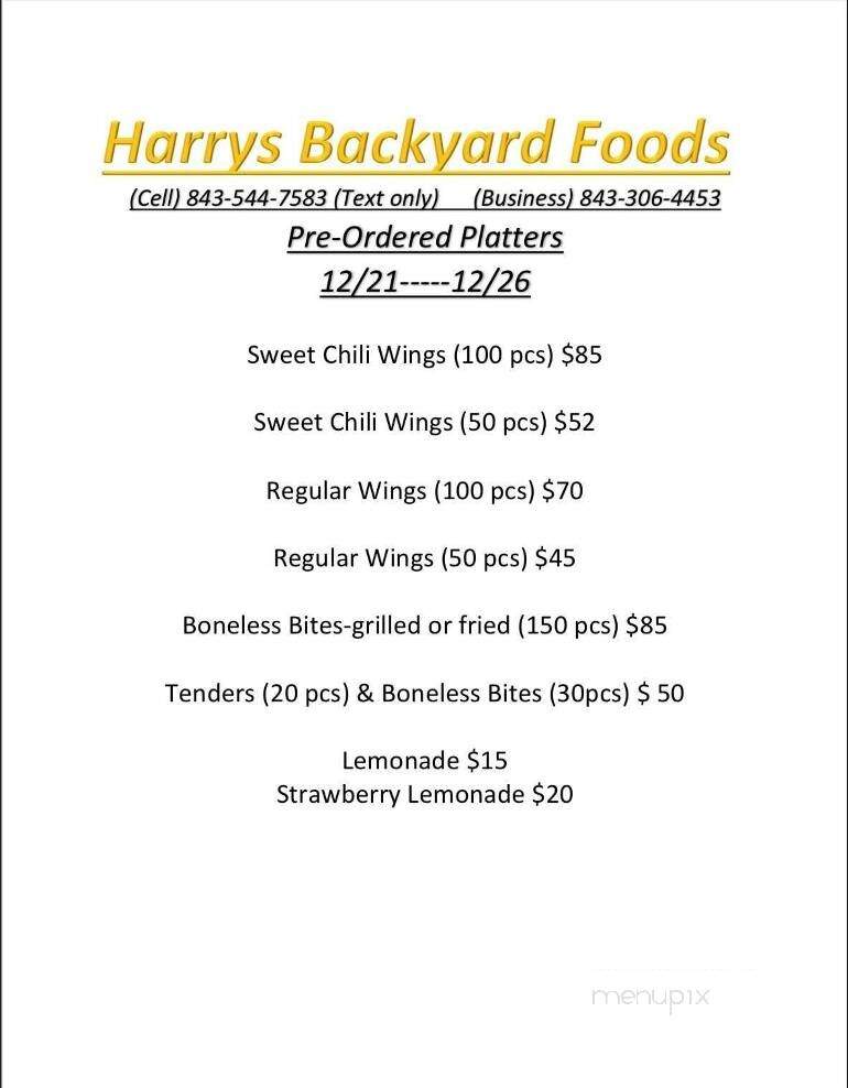 Harry's Backyard Foods - McColl, SC