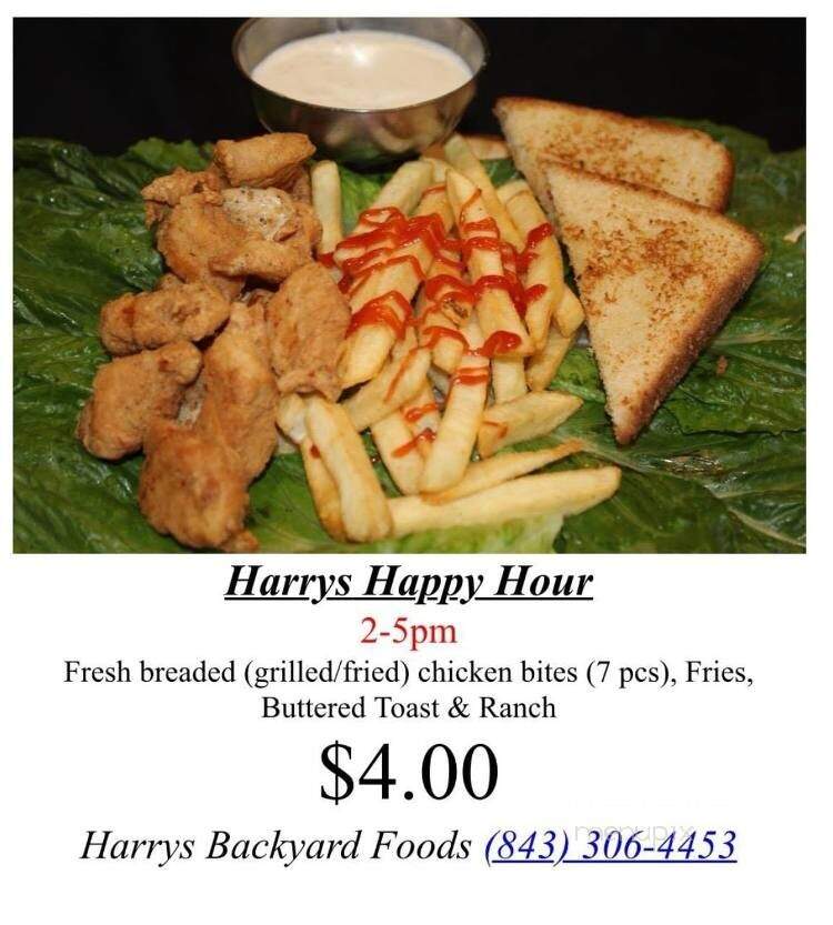 Harry's Backyard Foods - McColl, SC menu_pic