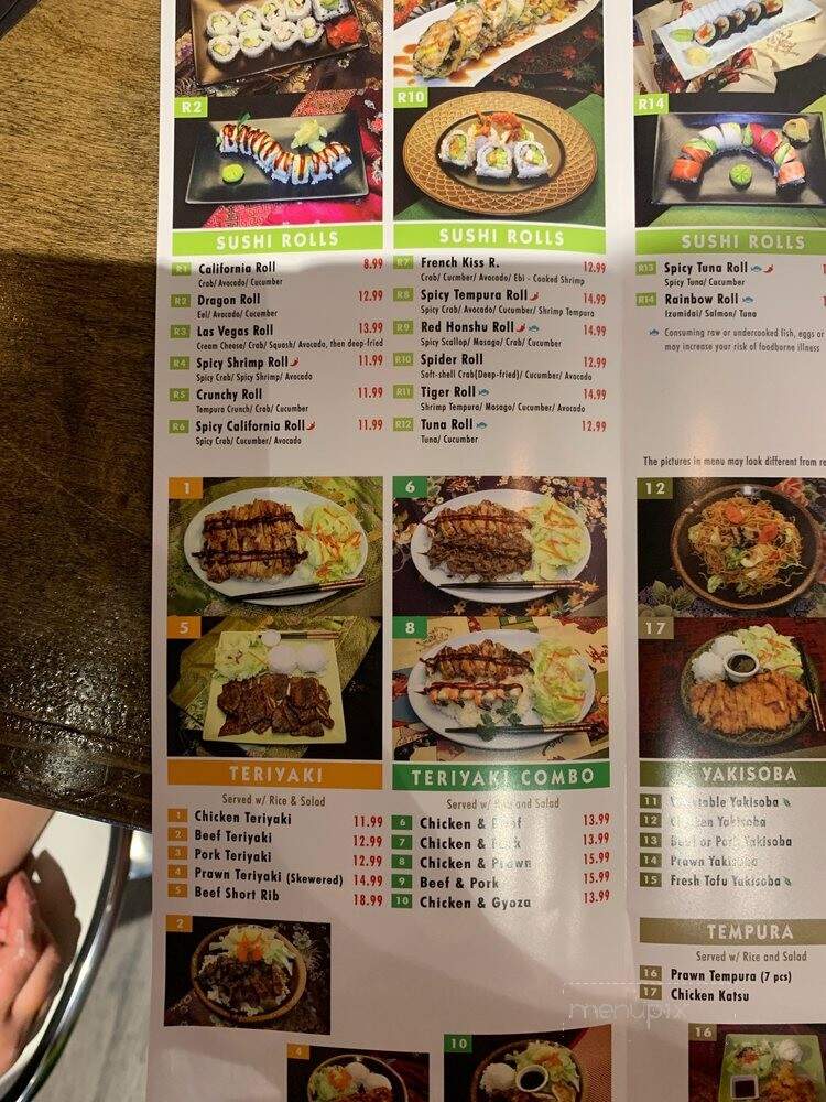 Oyiso Teriyaki - Ferndale, WA menu_pic