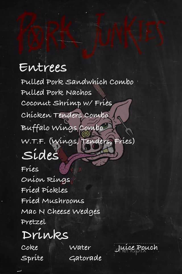 Pork Junkies - Fredericksburg, VA menu_pic