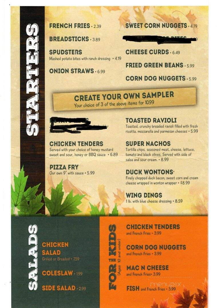 Rock Lake Lodge & Campground - Bloomer, WI menu_pic