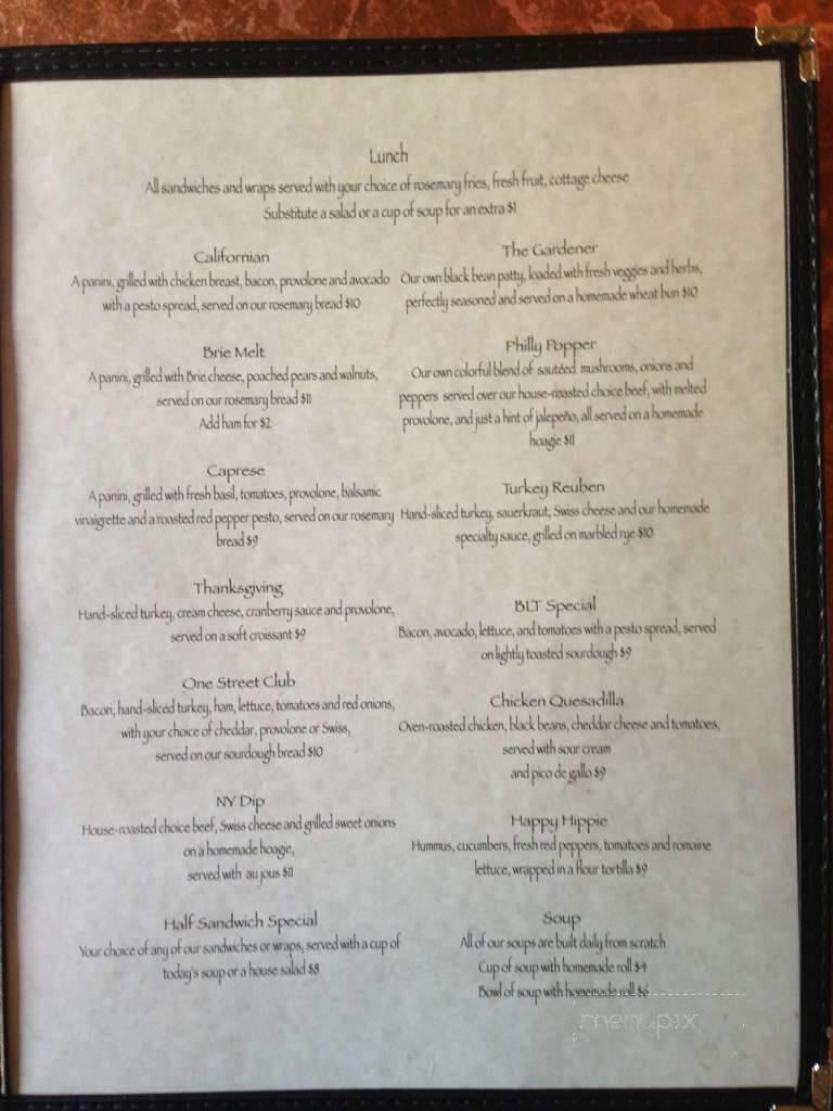 Sassy's Cafe - Redmond, OR menu_pic