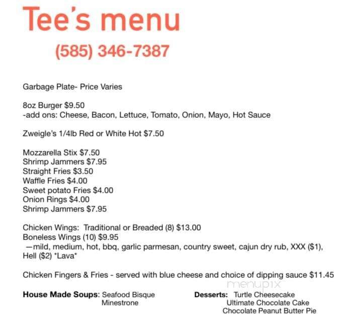 Tee & Gee Bar and Grill - Lakeville, NY