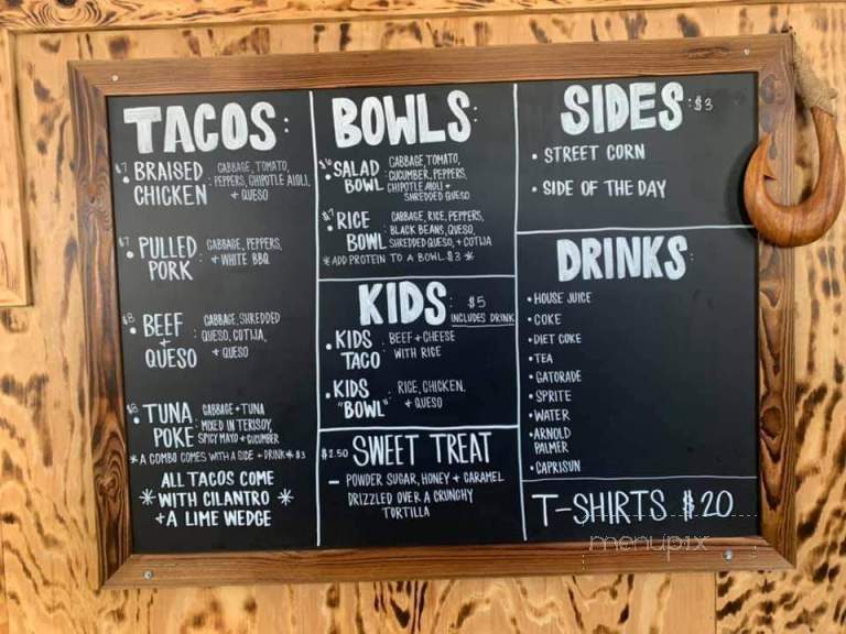 Peace Love &Taco - Gulf Shores, AL menu_pic