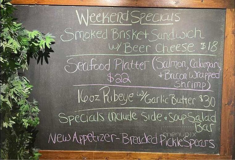 Whitlock Bay Supper Club - Gettysburg, SD menu_pic