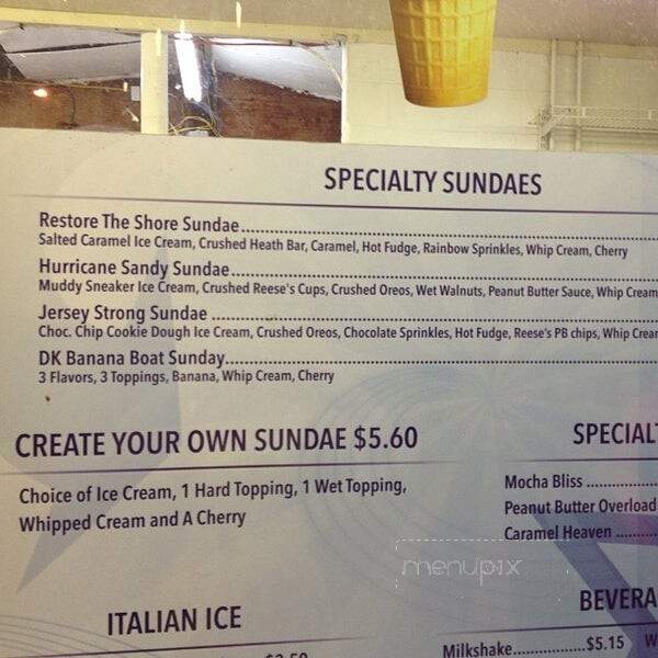Dairy King - Beach Haven, NJ menu_pic