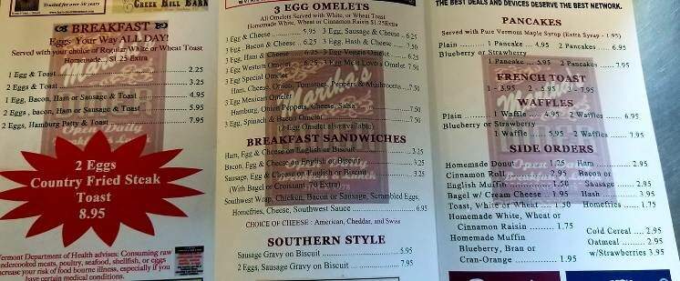 Martha's Diner - Irasburg, VT menu_pic