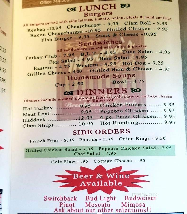 Martha's Diner - Irasburg, VT menu_pic
