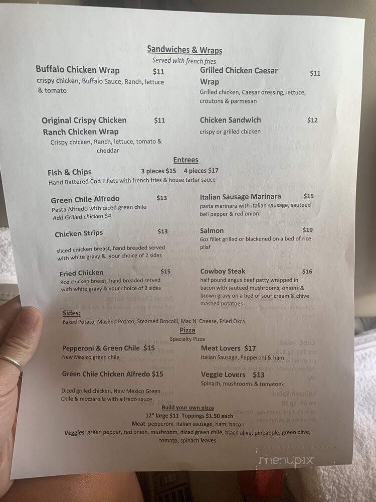 Mulligan's Resturant Bar - Raton, NM menu_pic