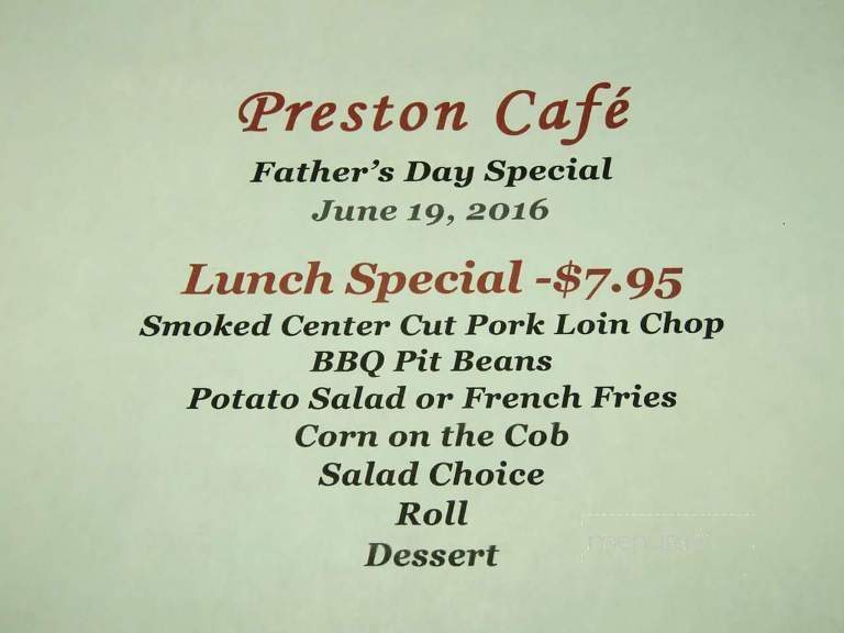 Preston Cafe - Preston, MO