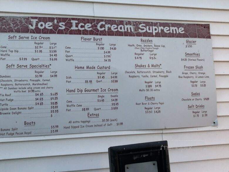 Joe's Ice Cream Supreme - Syracuse, IN