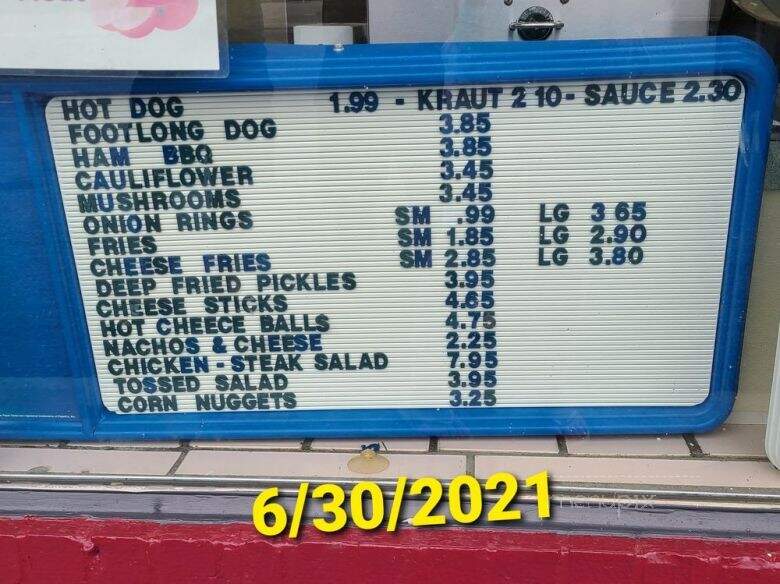 Burger Hut - Altoona, PA menu_pic
