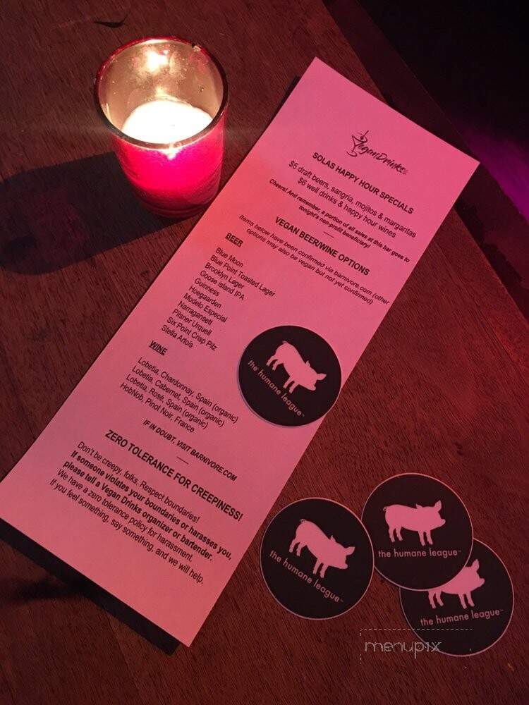 Solas - New York, NY menu_pic