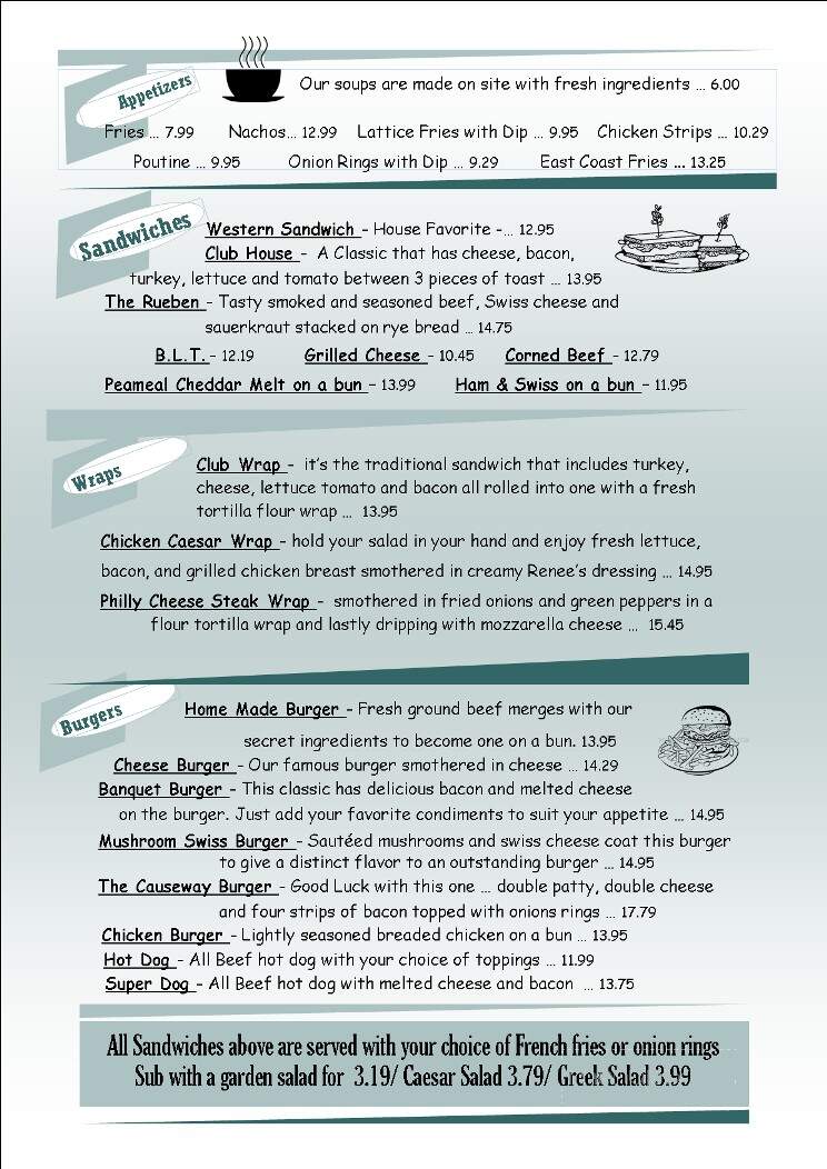 Sippin Dip Restaurant & Bakery - Ennismore, ON menu_pic