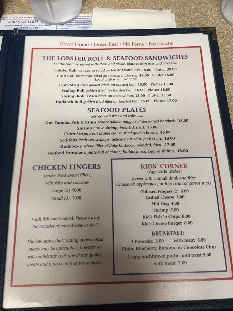 Marriner's Restaurant - Camden, ME