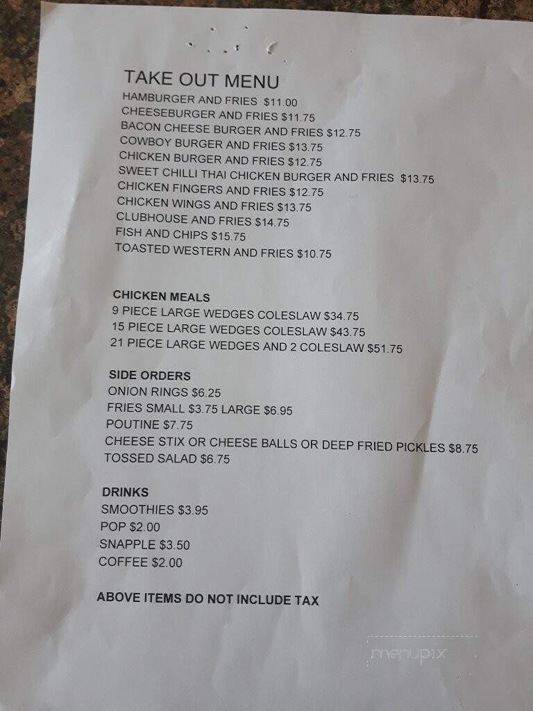Sunset Beach Family Restaurant - Thessalon, ON menu_pic