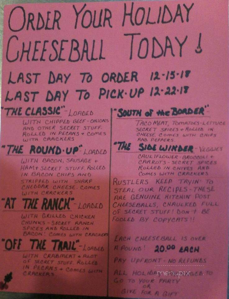 Hitchin Post - Robinson, IL menu_pic