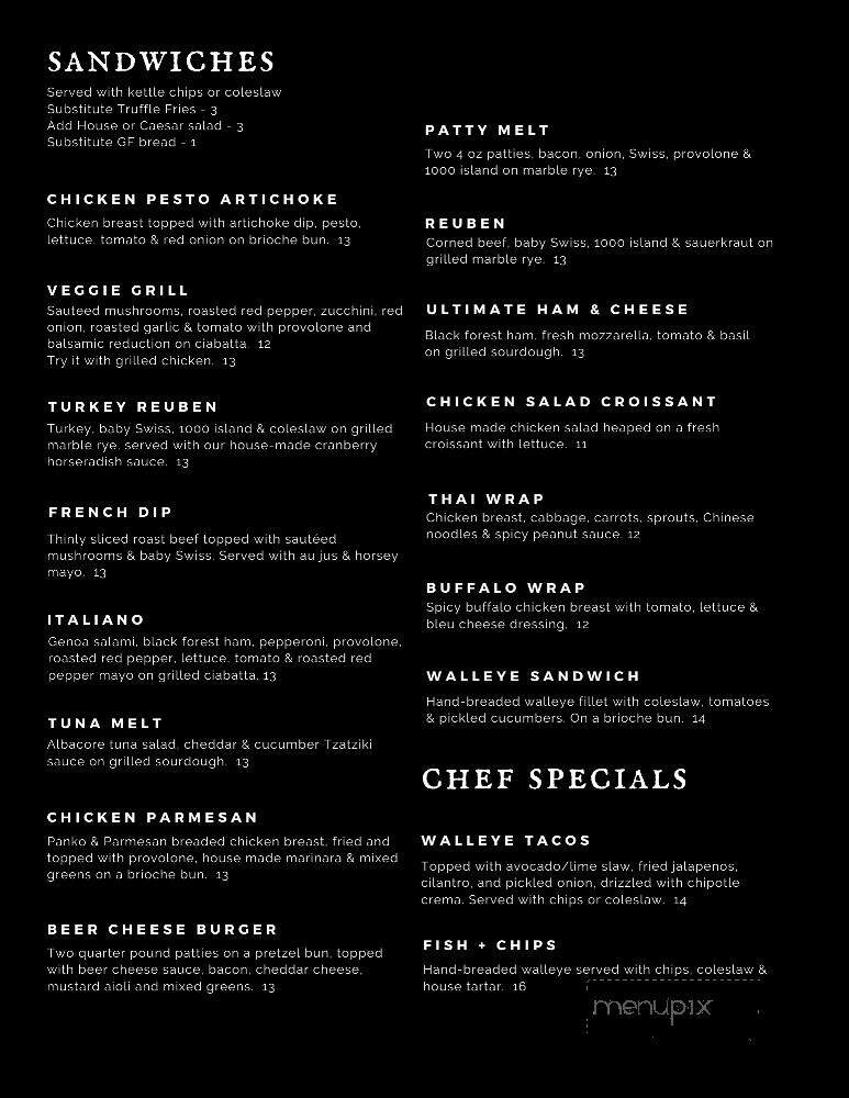 Stella's - Battle Lake, MN menu_pic