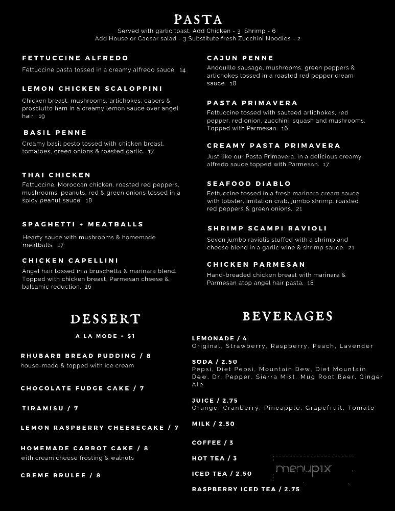 Stella's - Battle Lake, MN menu_pic