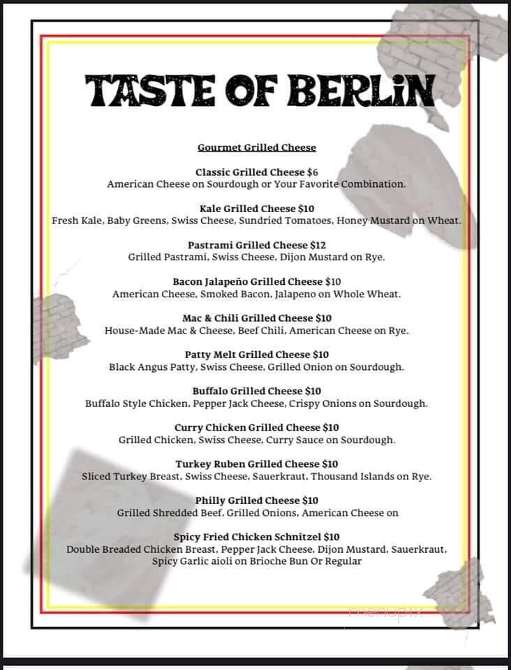 Taste Of Berlin Food Truck - Summerville, SC