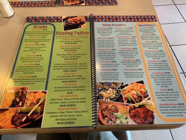 Mi Fiesta Bar & Grill - Iva, SC menu_pic