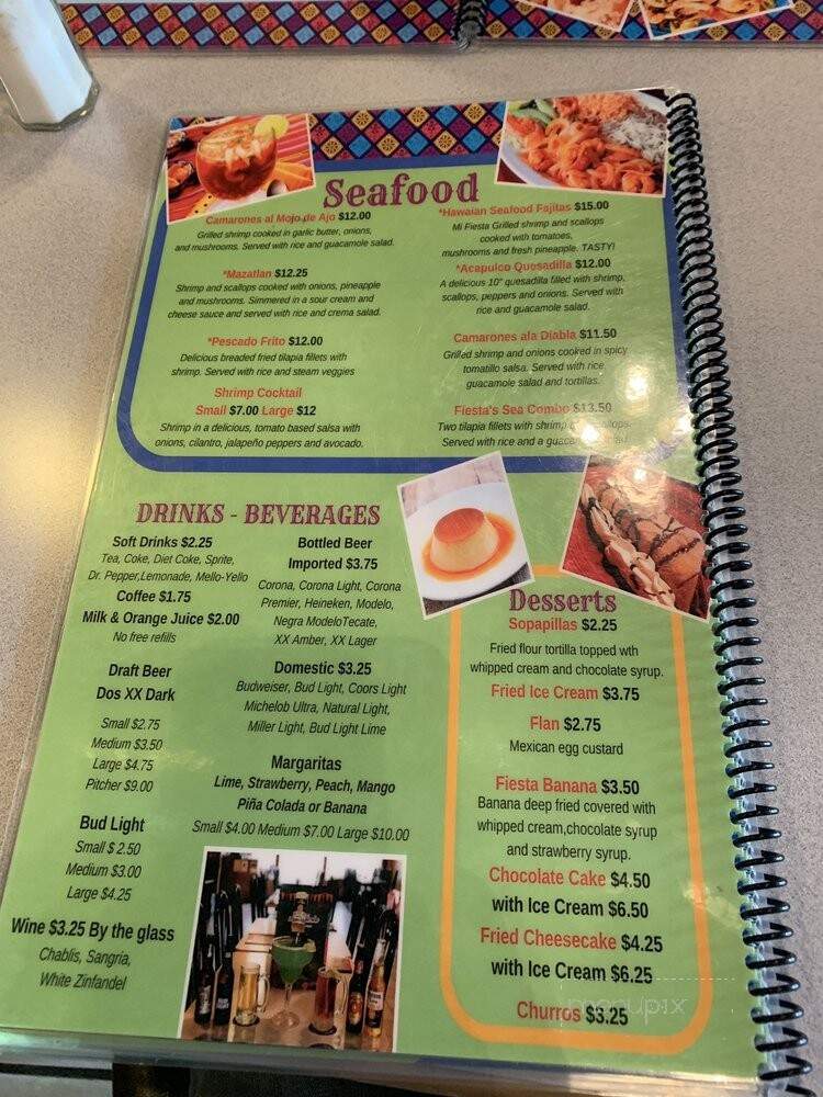 Mi Fiesta Bar & Grill - Iva, SC menu_pic