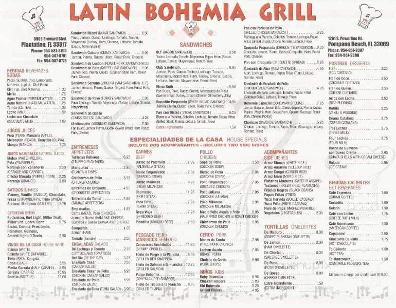 Latin Bohemia Grill - Pompano Beach, FL