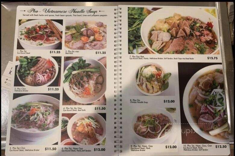 Pho Kim Anh - Kailua-Kona, HI menu_pic
