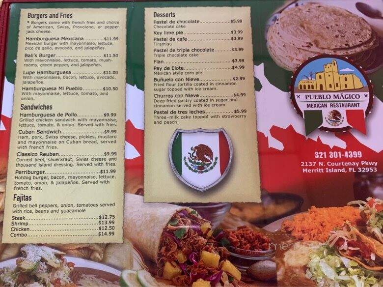 Pueblo Magico Mexican Restaurant - Merritt Island, FL menu_pic