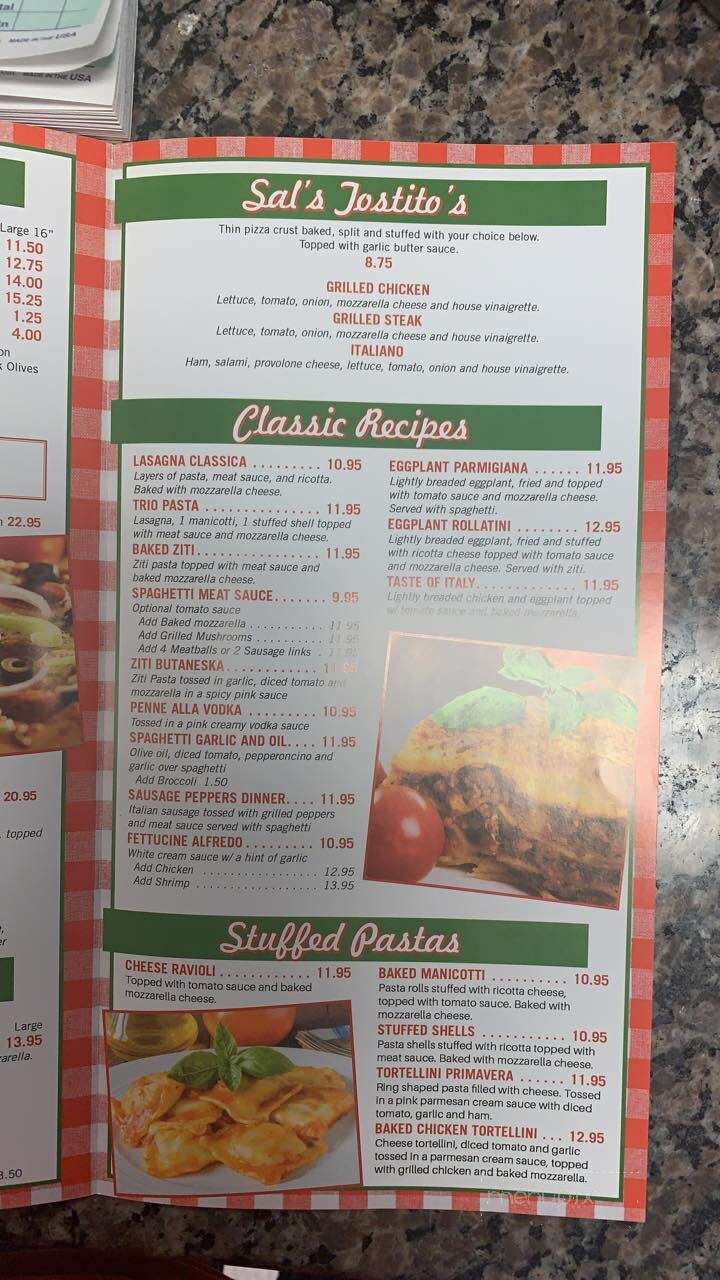 Sal's - Fork Union, VA menu_pic