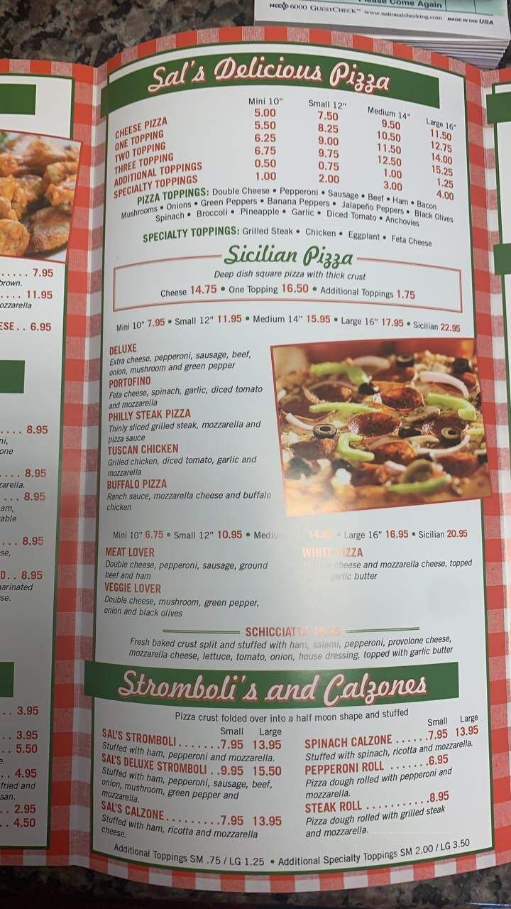 Sal's - Fork Union, VA menu_pic