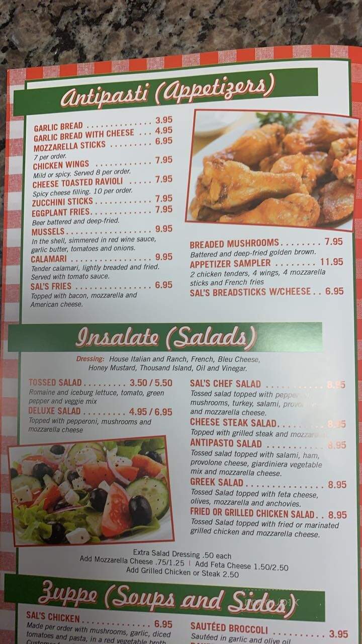 Sal's - Fork Union, VA menu_pic