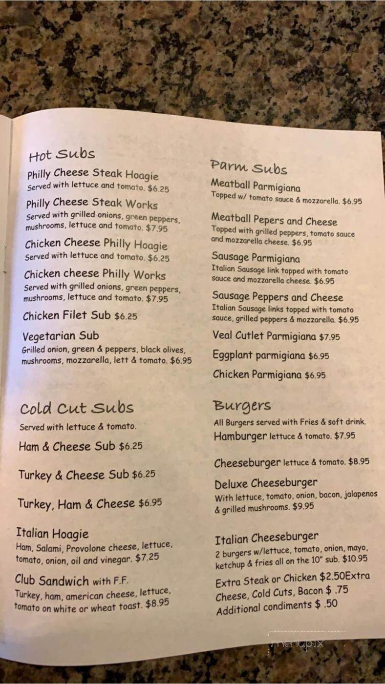 Sal's - Fork Union, VA menu_pic