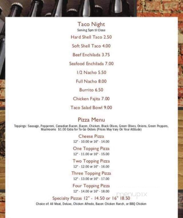 Up The Street - Glen Haven, WI menu_pic