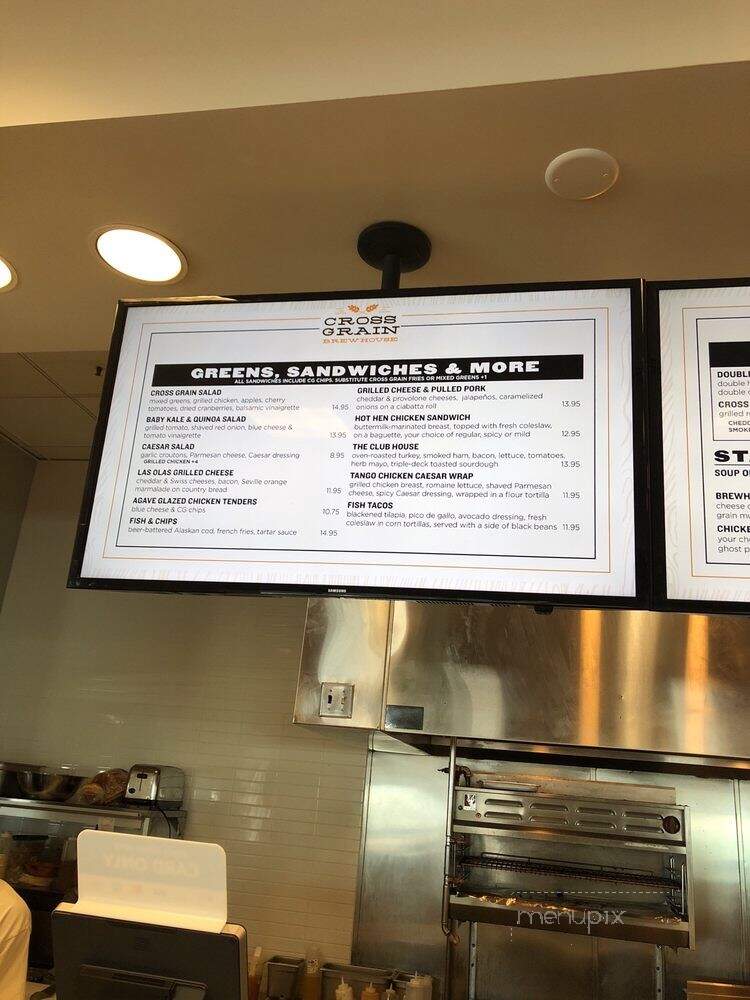 Cross Grain Brewhouse, Harvest & Grounds - Ontario, CA menu_pic