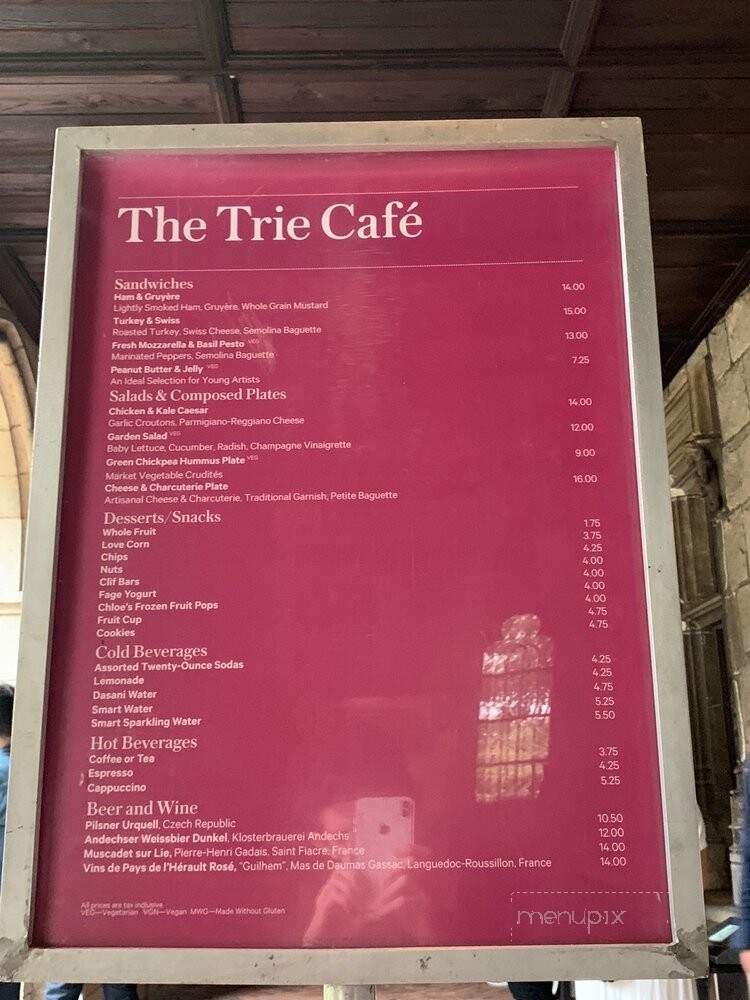 The Trie Cafe - New York, NY menu_pic