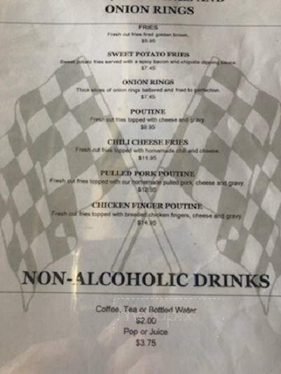 Checkered Flag Bar & Grill - Mount Hope, ON menu_pic