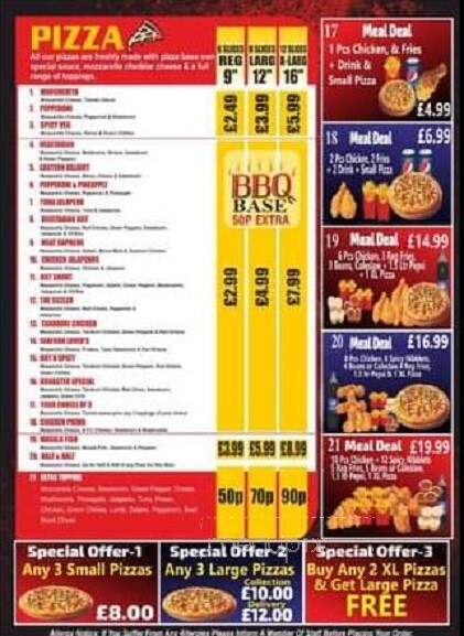 Lou's Broaster Hut - Dayton, OH menu_pic