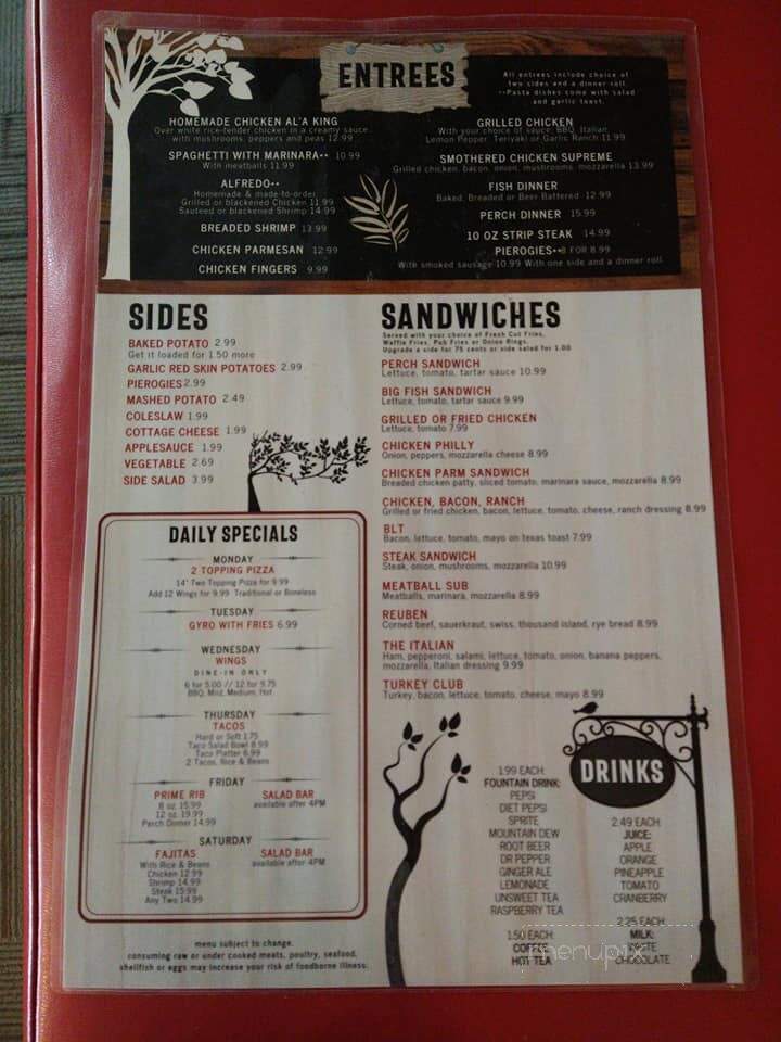 The Run Grille & Bar - Lagrange, OH menu_pic