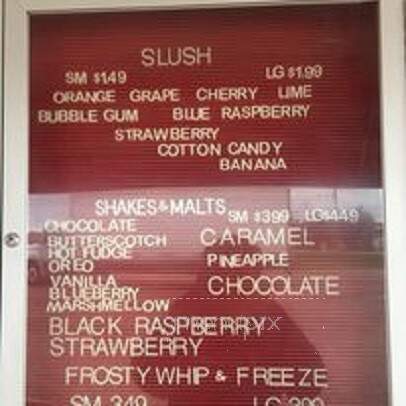 Frosty King - Kimball, SD menu_pic