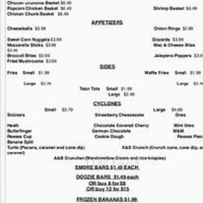 Frosty King - Kimball, SD menu_pic
