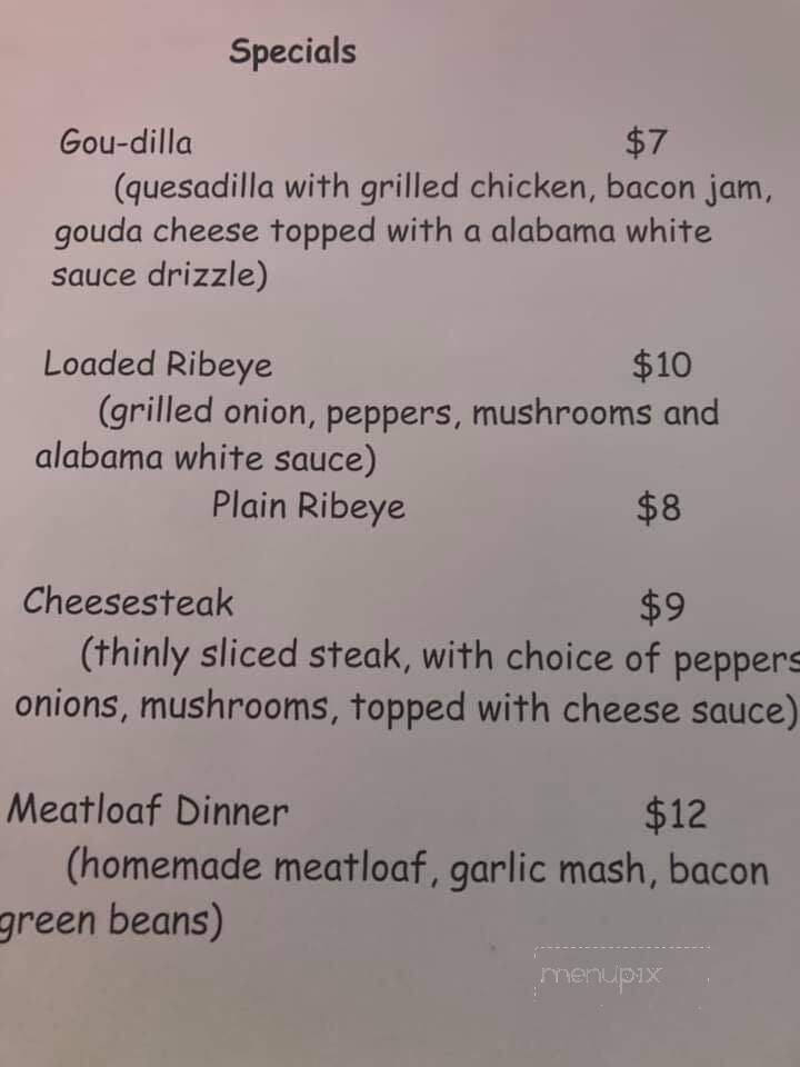 Doris' Tavern - Burlington, IA menu_pic